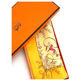 Hermès-Foulard HERMÈS-Orange