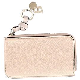 Chloé Bolsa Chloe Alphabet em Couro Creme Branco Cru