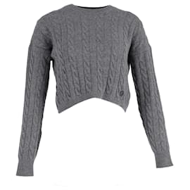 Maje-Strickpullover aus grauer Wolle Grau