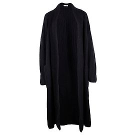 Gabriela Hearst Knitted Open Front Cardigan in Navy Blue Cashmere Blue Navy blue