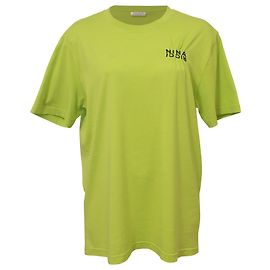 Chemise à col rond brodée Nina Ricci en coton vert citron Vert