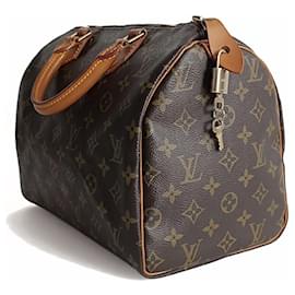 Louis Vuitton-Louis Vuitton Speedy 30 sac à main monogramme-Marron