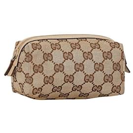 Gucci-Gucci GG Canvas Accessory Pouch Canvas Vanity Bag 29596 in good condition-Other