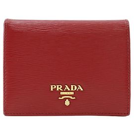 Prada Vitello Move Bifold Wallet  Leather Short Wallet IMV204 2EZZ F0D1700 in good condition Other