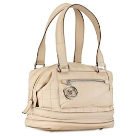 Chanel-Bolso de viaje Chanel Quilted Essential Bowling Bag de cuero en buen estado-Otro