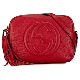 Gucci-Gucci Leather Soho Disco Crossbody Bag  Leather Crossbody Bag 308364 in good condition-Other
