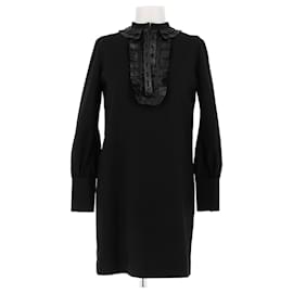 Saint Laurent-SAINT LAURENT  Dresses T.fr 36 Wool-Black