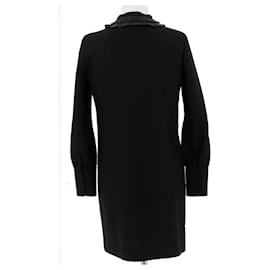 Saint Laurent-SAINT LAURENT  Dresses T.fr 36 Wool-Black