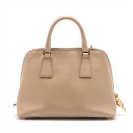 Prada-Prada neutral 2way Saffiano leather top handle bag-Other