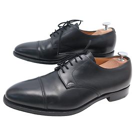 SCARPA JOHN LOBB DERBY DERAN NERA PELLE NERA 8.5E 42.5 scarpe di pelle Nero