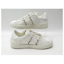 Valentino-VALENTINO SHOES SNEAKERS ROCKSTUD HEART TRA01W2 37 LEATHER SNEAKERS SHOES-White