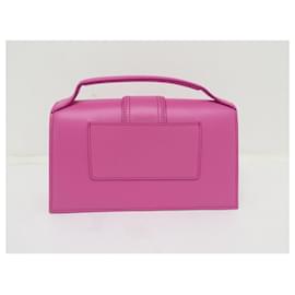 Jacquemus-NEW JACQUEMUS LE GRAND BAMBINO HANDBAG 213BA007 PINK LEATHER HANDBAG PURSE-Pink