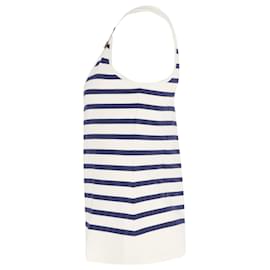 Jean Paul Gaultier-Jean Paul Gaultier Vintage Matelot Tank Top in Cream Cotton-White,Cream