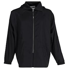 Moschino-Chaqueta con capucha Moschino Wind en nailon negro-Negro