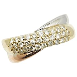 & Other Stories-Pt900 Platinum K18YG Yellow Gold K18PG Pink Gold Diamond Ring in Excellent Condition-Golden