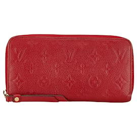 Louis Vuitton-Louis Vuitton Portefeuille zippy-Rosso