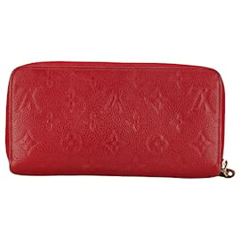 Louis Vuitton-Portefeuille zippy Louis Vuitton-Rouge