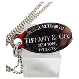 Tiffany & Co-Tiffany & Co Plaque ovale-Argenté
