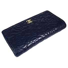 Chanel-Chanel Camellia-Navy blue