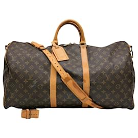 Louis Vuitton-Louis Vuitton Keepall Bandouliere 55-Brown