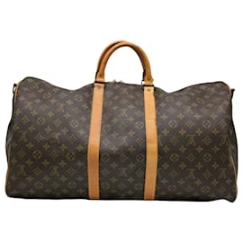 Louis Vuitton-Louis Vuitton Keepall Bandouliere 55-Brown