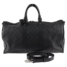 Louis Vuitton-Louis Vuitton Keepall Bandouliere 45-Black