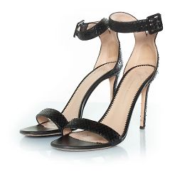 Giuseppe Zanotti, Sandales en python noires Noir