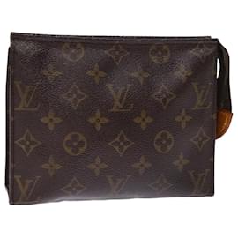 Louis Vuitton-Louis Vuitton Monogram Poche Toilette 19 Pouch M47544 LV Auth am6268-Monogram