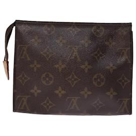 Louis Vuitton-Louis Vuitton Monogram Poche Toilette 19 Pouch M47544 LV Auth am6268-Monogram