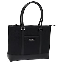 Balenciaga-BALENCIAGA Hand Bag Canvas Black Auth bs14696-Black