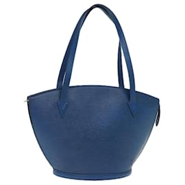 Louis Vuitton-LOUIS VUITTON Epi Saint Jacques Bolsa de Ombro Azul M52275 auth 73623-Azul