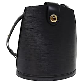 Louis Vuitton-LOUIS VUITTON Epi Cluny Shoulder Bag Black M52252 LV Auth bs14658-Black