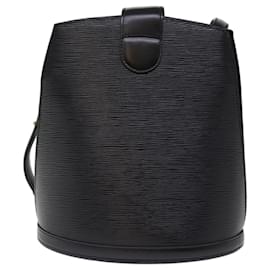 Louis Vuitton-LOUIS VUITTON Epi Cluny Shoulder Bag Black M52252 LV Auth bs14658-Black