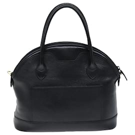 Autre Marque-Burberrys Hand Bag Leather Black Auth hk1315-Black