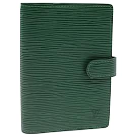 Louis Vuitton-LOUIS VUITTON Epi Agenda PM Day Planner Cubierta Verde R20054 LV Auth 75651-Verde