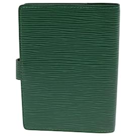 Louis Vuitton-LOUIS VUITTON Epi Agenda PM Day Planner Cover Green R20054 LV Auth 75651-Green