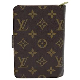Louis Vuitton-LOUIS VUITTON Monogram Porto Papie Zip Wallet M61207 LV Auth yk12557-Monogram