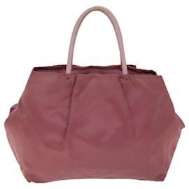 Prada-PRADA Hand Bag Nylon Pink Auth bs14423-Pink