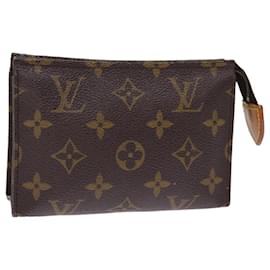 Louis Vuitton-Toilette Poche Louis Vuitton Monogram 15 Bolsa M47546 LV Auth 75510-Monograma