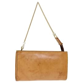 Louis Vuitton-Bolsa de couro Nomad LOUIS VUITTON Bolsa PM bege LV Auth 74291-Bege