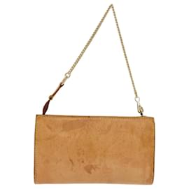 Louis Vuitton-Bolsa de couro Nomad LOUIS VUITTON Bolsa PM bege LV Auth 74291-Bege