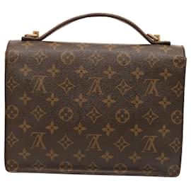 Louis Vuitton-LOUIS VUITTON Monogram Monceau Hand Bag 2way M51185 LV Auth 75723-Monogram