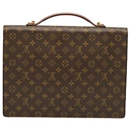 Louis Vuitton-LOUIS VUITTON Monogram Porte Documents Bandouliere Bag M53338 LV Auth 75779-Monograma