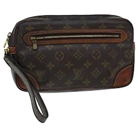 Louis Vuitton-LOUIS VUITTON Monogram Marly Dragonne GM Clutch Bag M51825 LV Auth 75715-Monogram