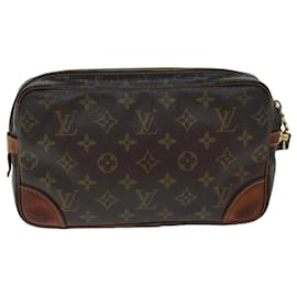 Louis Vuitton-LOUIS VUITTON Monogram Marly Dragonne GM Clutch Bag M51825 LV Auth 75715-Monogram