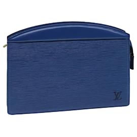 Louis Vuitton-Cartera de Creta para Pantalón Epi de LOUIS VUITTON Azul M48405 LV Auth 75732-Azul