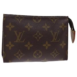 Louis Vuitton-Louis Vuitton Monogram Poche Toilette 15 Pouch M47546 LV Auth 75511-Monogram