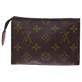 Louis Vuitton-Louis Vuitton Monogram Poche Toilette 15 Pouch M47546 LV Auth 75511-Monogram