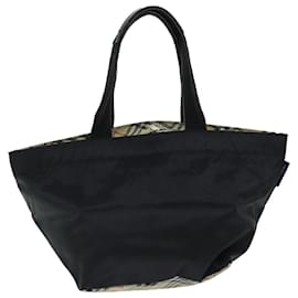 Autre Marque-Burberrys Bolso tote Nova Check Blue Label Nylon Negro Auth yk12675-Negro