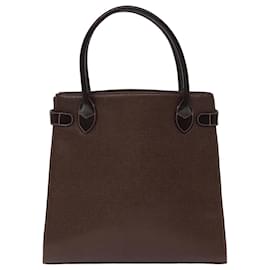 Autre Marque-Burberrys Handtasche Leder Braun Auth bs14824-Braun